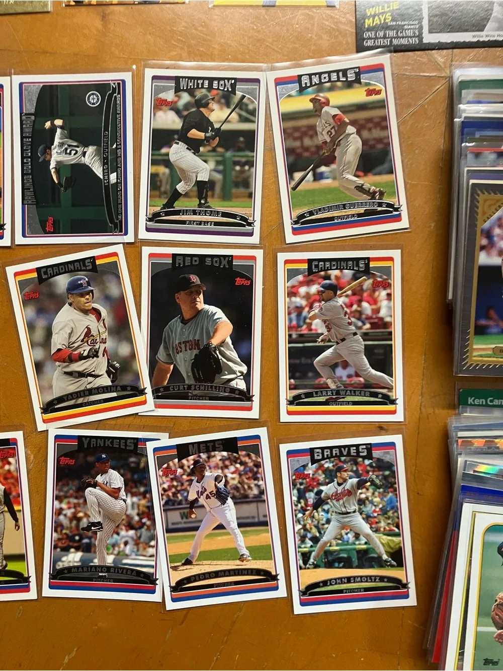 Vintage Baseball Card Lot 2006 Topps Box 14 HOFers + 80s 90s Griffey Jr Rookie